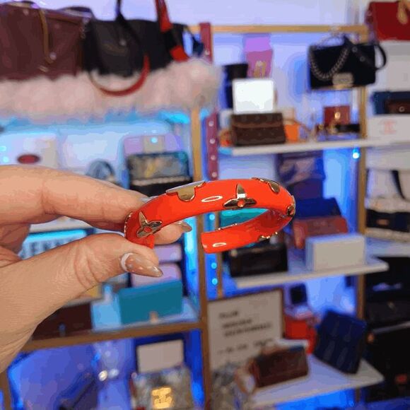 Louis Vuitton Daily Monogram Red Bangle Bracelet - Picture 1 of 1